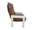 Limited Edition Single Oak and Vintage Leather Chair 40376