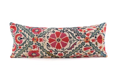 18th Century Turkish Suzani Embroidery Pillow 45898
