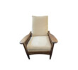 Single French Slat Back Chair with Solid Brass Bar 64372
