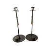 Pair of Early 20th Century Japanese Bronze Candle Stands 72314