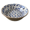 19th Century Blue and White Spanish Lebrillo Bowl 76438