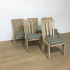 Set of (6) Guillerme & Chambron Cerused Oak Dining Chairs 46185