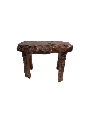 Antique French Burl Wood Side Table 48760