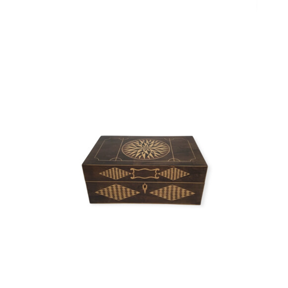 Large Fine English Inlaid Box 70915