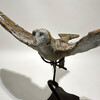 19th Century Stone Bird on Iron Stand 74857