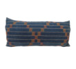 19th Century African Indigo and Embroidered Textile Pillow 60251