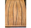 Inlaid Top Pedestal Table with Oak Base 61405