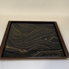 Limited Edition Walnut Tray with Vintage Italian Marbleized Paper 76016