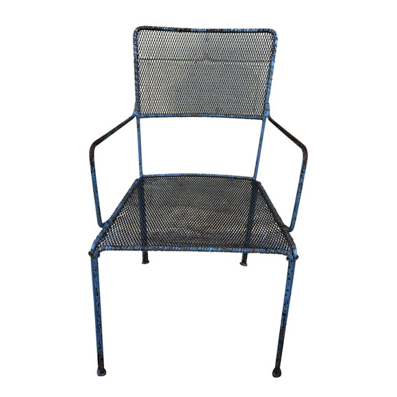 Unique French Mid Century Iron Chair 35093