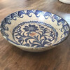 19th Century Blue and White Spanish Lebrillo Bowl 74634