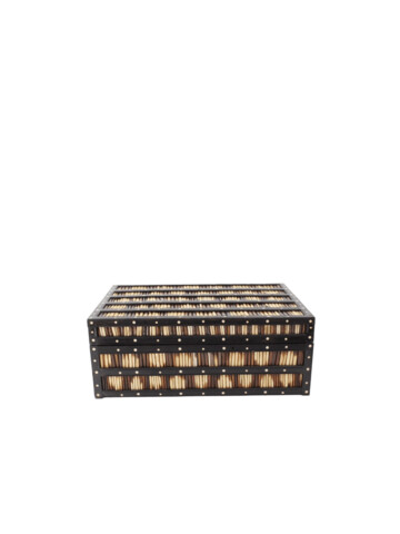 Highly Decorative Large Porcupine Quill Box 71607