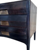 Limited Edition Solid Walnut Commode with Bronze Drawer 78893