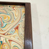 Limited Edition Walnut Tray with Vintage Italian Marbleized Paper 76292