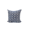 Rare 18th French Indigo Flamme Ikat Textile Pillow 70737