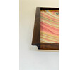 Limited Edition Walnut Tray with Vintage Italian Marbleized Paper 76405