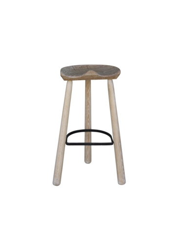 Single Oak Stool 79185