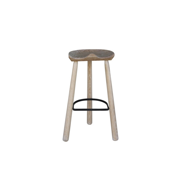 Single Oak Stool 79522