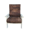 Limited Edition Single Oak and Vintage Leather Chair 72843