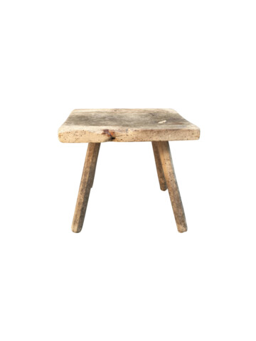 French Primitive Stool/Side Table 67101