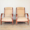 Pair of French Arts and Crafts chairs 42491