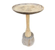 Limited Edition Walnut and Stone Side Table 40218