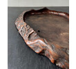 Antique Japanese Burlwood Walnut Tray 70709