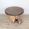 French Antique Root Side Table with Walnut Top 42391
