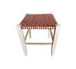 Lucca Studio Thelma Woven Leather Stool 38877