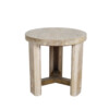 Lucca Studio Miles Oak and Bronze Side Table 44236