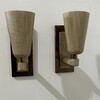 Lucca Studio Rowan Walnut and Bronze Sconces 69143