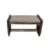 Limited Edition Walnut Modernist Bench with Cushion Seat 66435