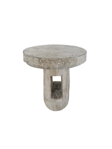 Limited Edition Massive 18th Century Stone Top and Oak Side Table 45918