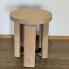 Lucca Studio Miles Oak and Bronze Side Table 75810