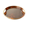 Vintage French Faux Tortoise Round Tray 76367