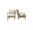 Pair Mid Century Oak Chairs 34620