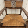 Single 1940's Woven Arm Chair 60932