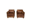 Pair of 1970's Leather Roche Bobois Armchairs 38265