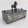 English 19th Century Silver Plate Box with Jockey 35144