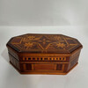 American 19th Century Inlaid Hardwood Box 72348