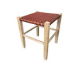 Lucca Studio Thelma Woven Leather Stool 38876