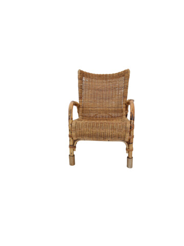 Single 1960 French Rattan Arm Chair 44736