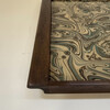 Limited Edition Walnut Tray with Vintage Italian Marbleized Paper 75995