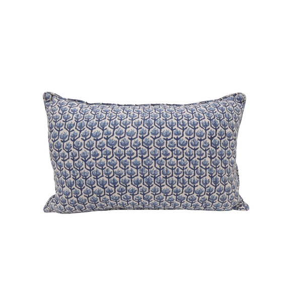 Linen Block Print Pillow 48118