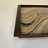 Limited Edition Walnut Tray with Vintage Italian Marbleized Paper 75813