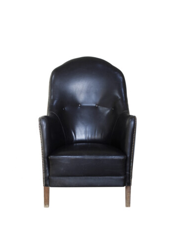 Vintage Danish Leather Arm Chair 64046