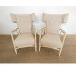 Pair of Danish Wing Back Arm Chairs 45257