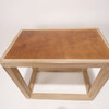 Lucca Studio Macy  Walnut Table with Vintage Leather top 49224