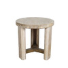 Lucca Studio Miles Oak and Bronze Side Table 64659
