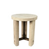 Lucca Studio Miles Oak and Bronze Side Table 65772