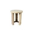 Lucca Studio Miles Oak and Bronze Side Table 58204